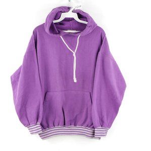 Vintage Streetwear Faded Striped Hoodie Sweatshirt